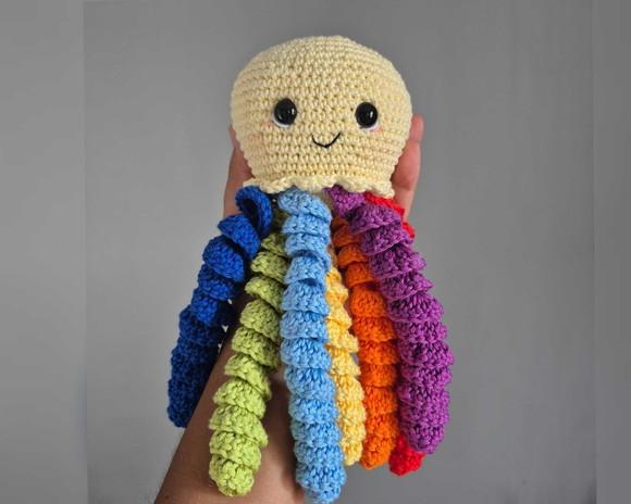 Polvo Crochê Amigurumi