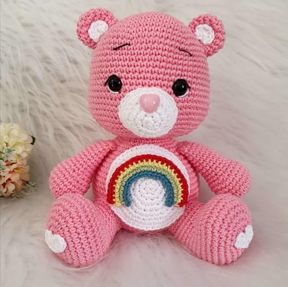 Ursinha Carinhosa Animadinha Amigurumi – Crochê Artesanal