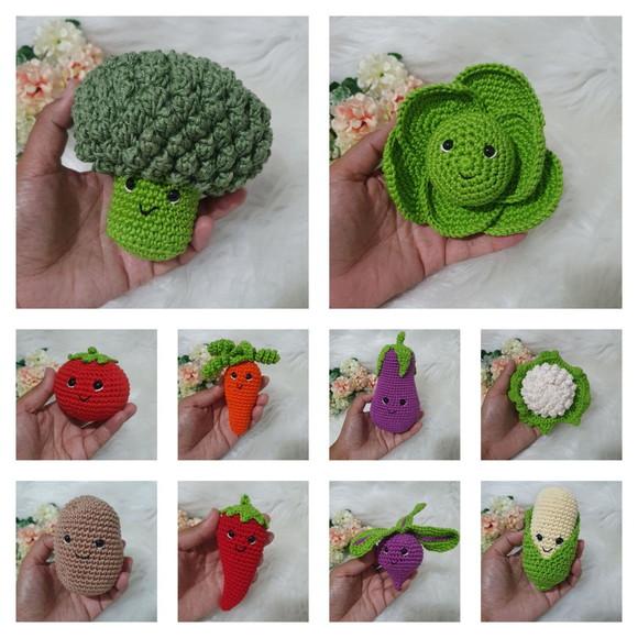 Verduras e Legumes Amigurumi