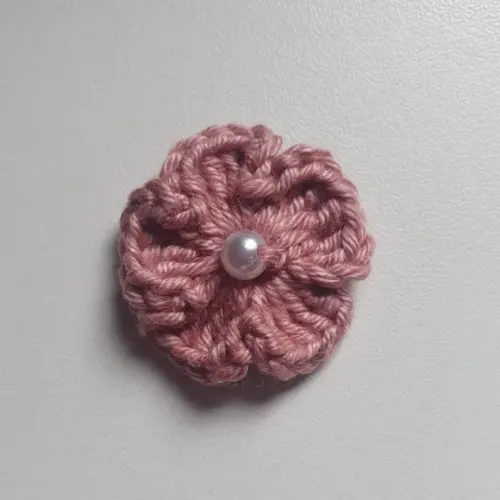 Aplique flor crochê 10 unidades