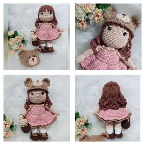 Boneca Amigurumi urso