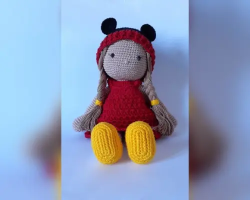 Boneca Helena Mickey Amigurumi
