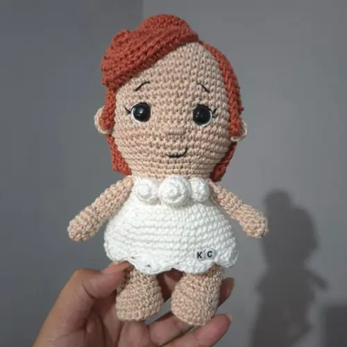Boneca Wilma Flintstones Amigurumi