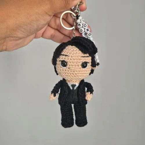 Chaveiro Boneco Jungkook Bts Amigurumi