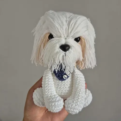 Cachorro Amigurumi Shih Tzu Amigurumi
