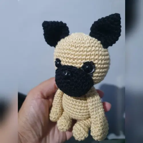 Cachorro Amigurumi Buldogue Boris