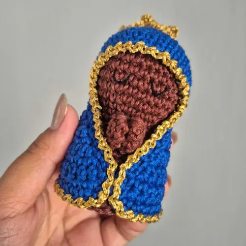 Chaveiro Nossa Senhora Aparecida Amigurumi