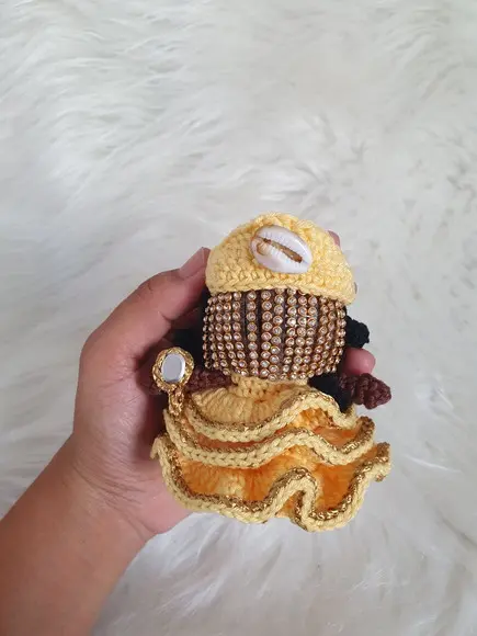 Chaveiro Orixa Oxum Amigurumi