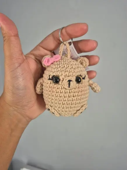 Chaveiro Urso Amigurumi