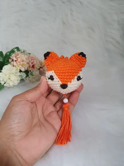 Chaveiro Raposa Amigurumi