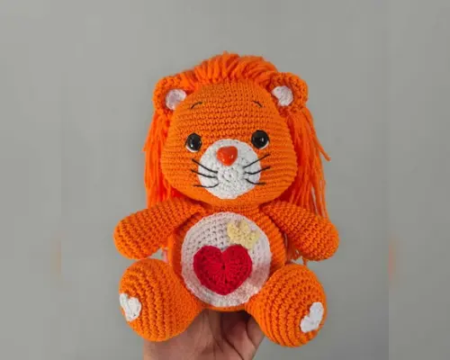 Coração Valente Amigurumi Ursinho Carinhosos