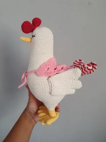 Galinha Amigurumi – Crochê Artesanal Exc