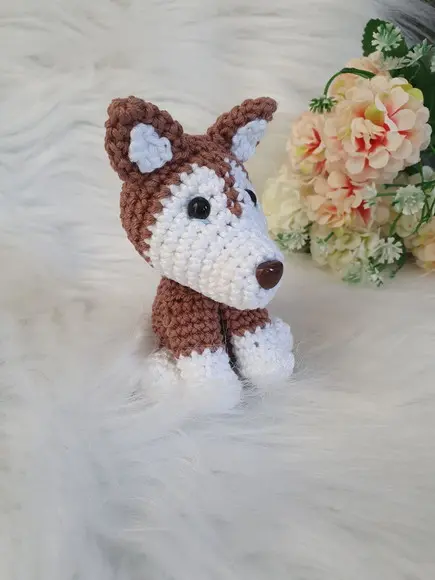 Mini Cachorro Amigurumi