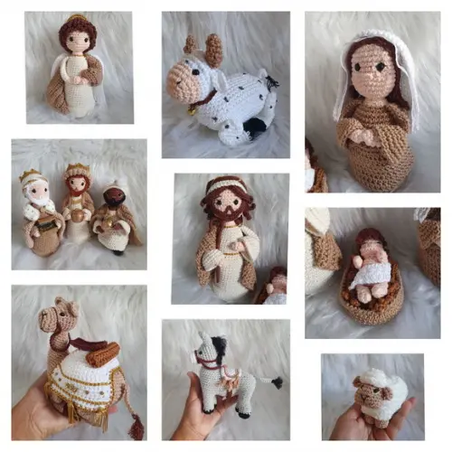 Presépio Amigurumi 11 Peças