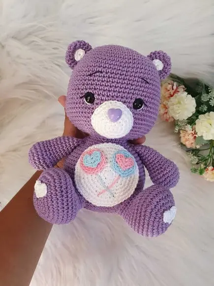 Ursa Carinhosa Amigurumi Ursinho Carinhosos