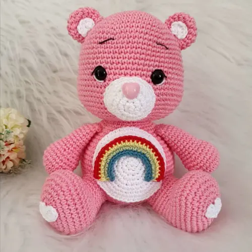 Ursa Animadinha Amigurumi Ursinho Carinhosos