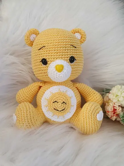 Urso Raio de Sol Amigurumi Ursinho Carinhosos