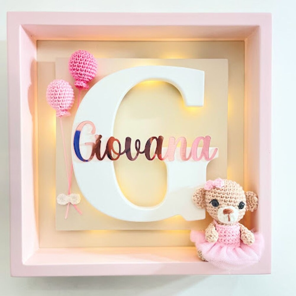 Porta Maternidade Ursinha, porta maternidade personalizado