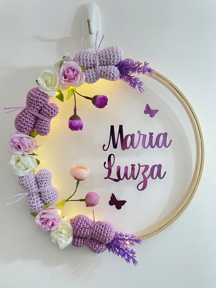 Enfeite Porta Maternidade com Luz de Led