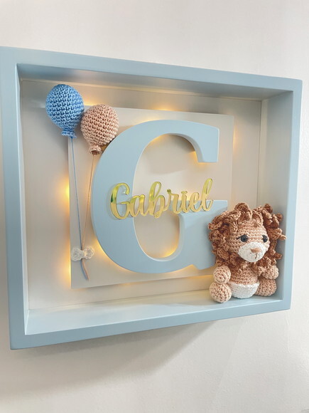 Enfeite Porta Maternidade com Luz de Led