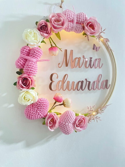 Enfeite Porta Maternidade com Luz de Led