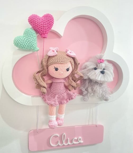Enfeite de Porta de Maternidade Bebê