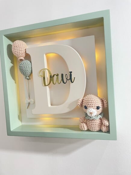 Enfeite Porta Maternidade com Luz de Led