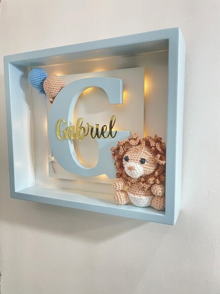 Enfeite Porta Maternidade com Luz de Led