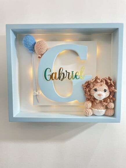 Enfeite Porta Maternidade com Luz de Led