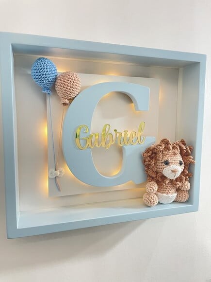 Enfeite Porta Maternidade com Luz de Led