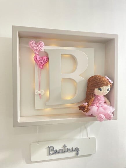 Enfeite Porta Maternidade com Luz de Led