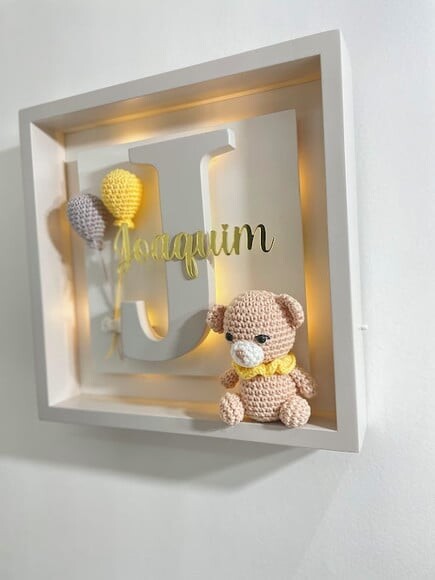 Enfeite Porta Maternidade com Luz de Led