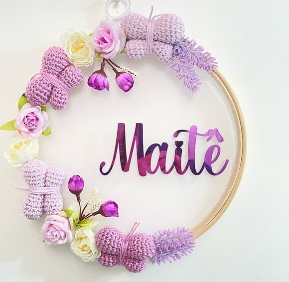 Enfeite Porta Maternidade com Luz de Led
