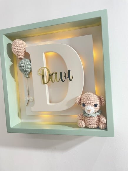 Enfeite Porta Maternidade com Luz de Led