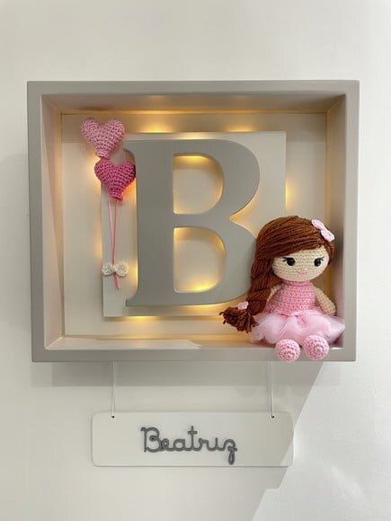 Enfeite Porta Maternidade com Luz de Led