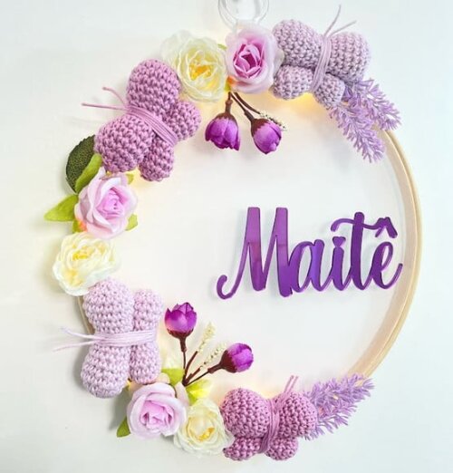 Enfeite Porta Maternidade com Luz de Led