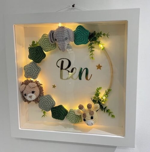 Enfeite Porta Maternidade com Luz de Led