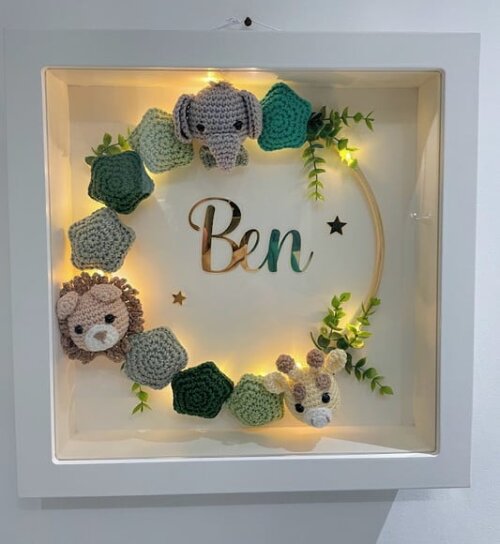 Enfeite Porta Maternidade com Luz de Led