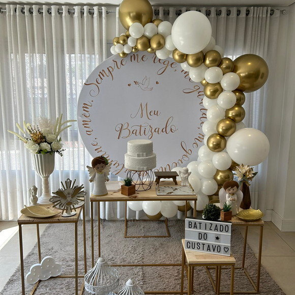 Mesa de Decoração Batizado - Aluguel