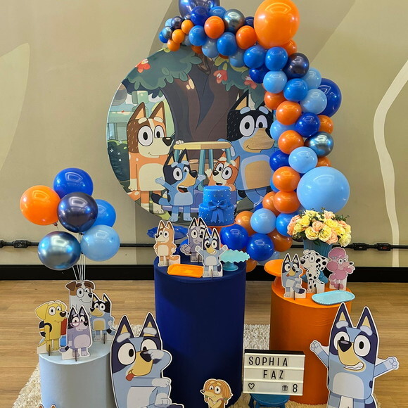 Mesa de Decoração Bluey - Aluguel