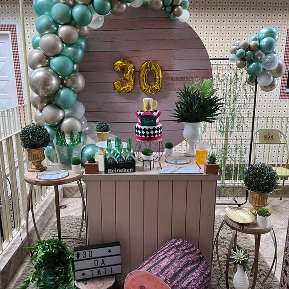 Mesa de Decoração Chá Bar/ Boteco - Aluguel