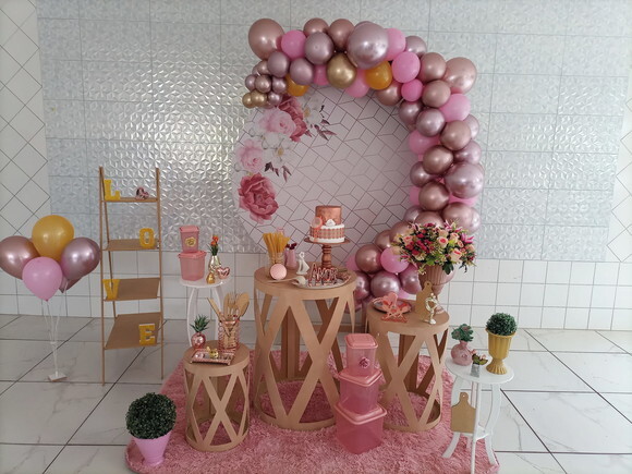 Mesa de Decoração Chá de Cozinha - Aluguel