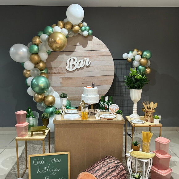 Mesa de Decoração Chá de Cozinha - Aluguel