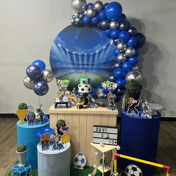 Mesa de Decoração Champions/ Liga dos Campeões - Aluguel