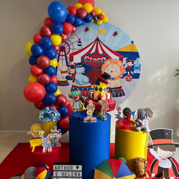 Mesa de Decoração Circo - Aluguel