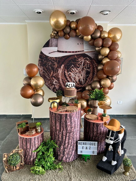 Mesa de Decoração Country/ Cowboy - Aluguel