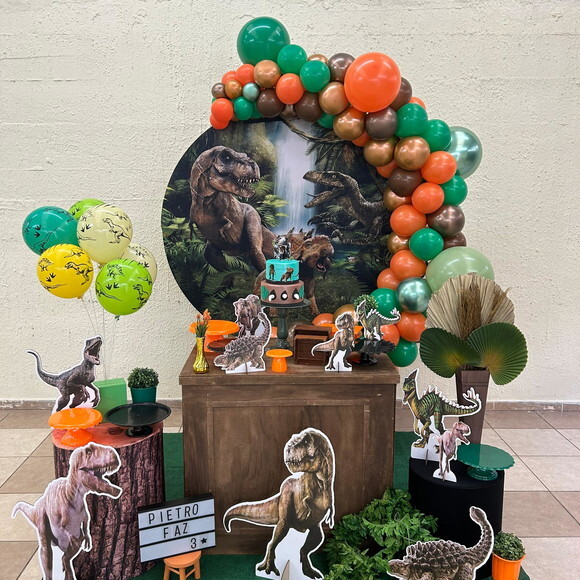 Mesa de Decoração Dinossauros/jurassic - Aluguel