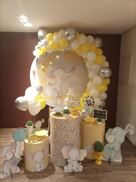 Mesa de Decoração Elefantinhos - Aluguel