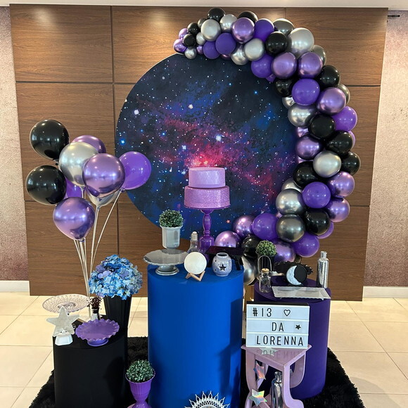 Mesa de Decoração Espaço/ Galáxia - Aluguel