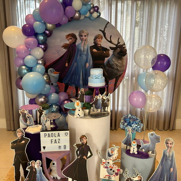 Mesa de Decoração Frozen - Aluguel